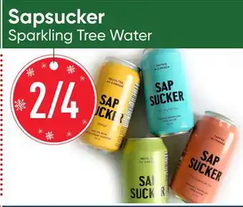Healthy Planet Sapsucker sparkling tree water offer