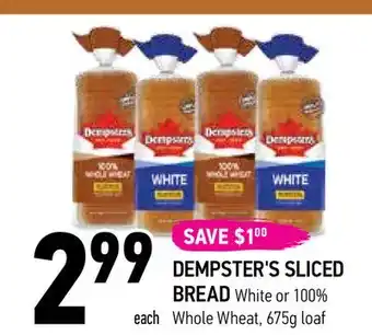 Coppa's Fresh Market Dempster's sliced bread offer