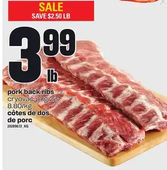 Independent City Market Pork back ribs cryovac pkg 2's offer