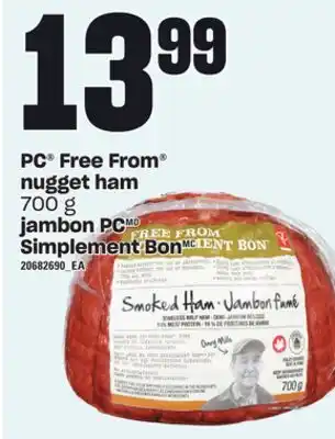 Independent City Market Pc free from nugget ham, 700 g offer