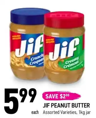 Coppa's Fresh Market Jif peanut butter offer