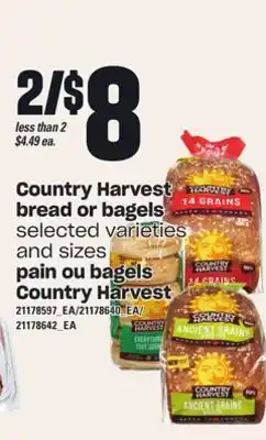 Independent City Market Country harvest bread or bagels offer