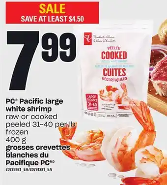 Independent City Market Pc pacific large white shrimp, 400 g offer
