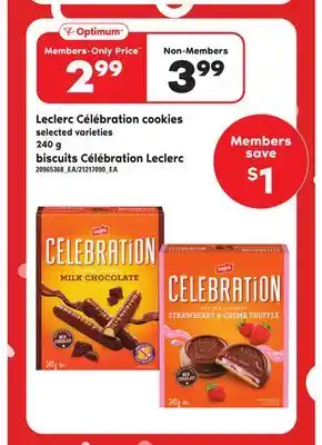 Independent City Market Leclerc célébration cookies, 240 g offer