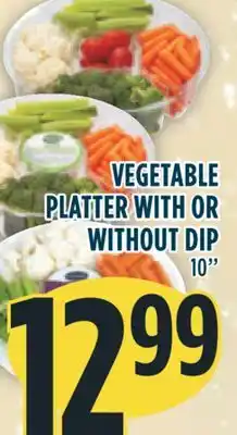 Marché Adonis Vegetable platter with or without dip offer