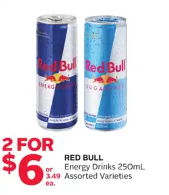 Rexall Red bull energy drinks offer