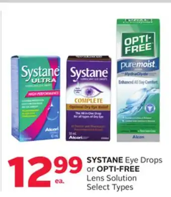 Rexall Systane eye drops or opti-free lens solution offer