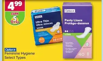 PharmaChoice Option+ feminine hygiene offer