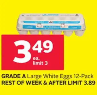 Rexall Grade a large white eggs offer