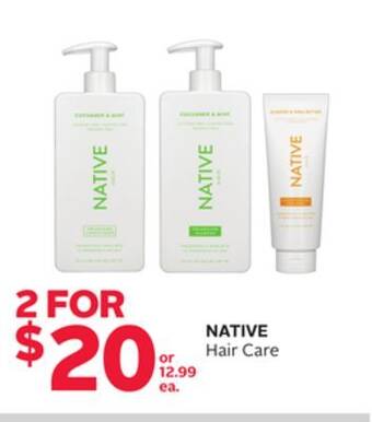 Rexall Native hair care offer