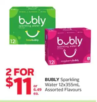 Rexall Bubly sparkling water offer