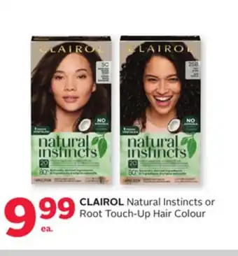 Rexall Clairol natural instincts or root touch-up hair colour offer