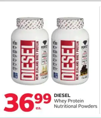 Rexall Diesel whey protein nutritional powders offer