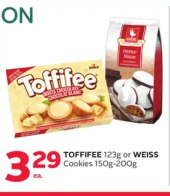 Rexall Toffifee 123g or weiss cookies 150g-200g offer