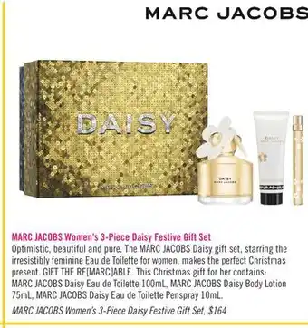 Shoppers Drug Mart Marc jacobs women's 3-piece daisy festive gift set offer