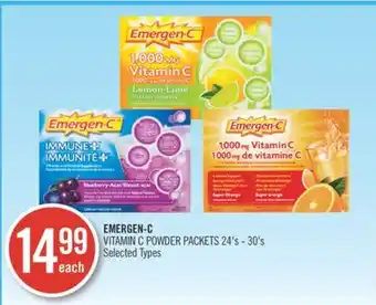Shoppers Drug Mart Emergen-c vitamin c powder packets offer