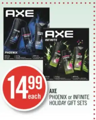 Shoppers Drug Mart Axe phoenix or infinite holiday gift sets offer