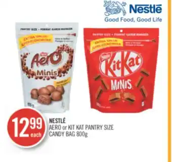 Shoppers Drug Mart Nestlé aero or kit kat pantry size candy bag offer