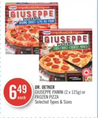 Shoppers Drug Mart Dr. oetker giuseppe panini (2 x 125g) or frozen pizza offer