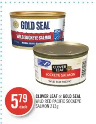 Shoppers Drug Mart Clover leaf or gold seal wild red pacific sockeye salmon offer