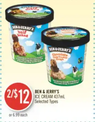 Shoppers Drug Mart Ben & jerry's ice cream offer