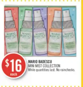 Shoppers Drug Mart Mario badescu mini mist collection offer