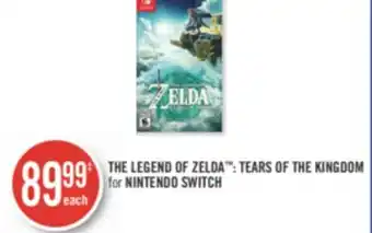 Shoppers Drug Mart The legend of zelda : tears of the kingdom for nintendo switch offer