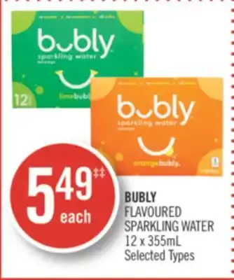 Shoppers Drug Mart Bubly flavoured sparkling water offer