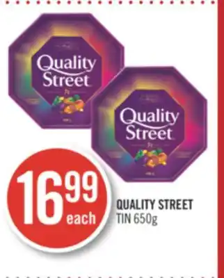 Shoppers Drug Mart Quality street tin offer