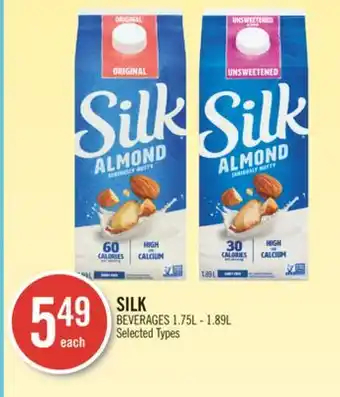 Shoppers Drug Mart Silk beverages offer