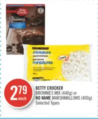 Shoppers Drug Mart Betty crocker brownies mix (440g) or no name marshmallows (400g) offer