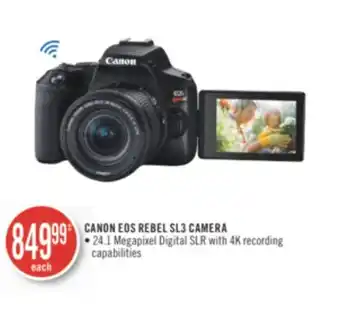 Shoppers Drug Mart Canon eos rebel sl3 camera offer