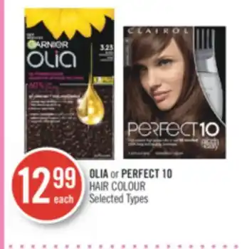 Shoppers Drug Mart Olia or perfect 10 hair colour offer