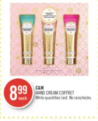 Shoppers Drug Mart C&m hand cream coffret offer