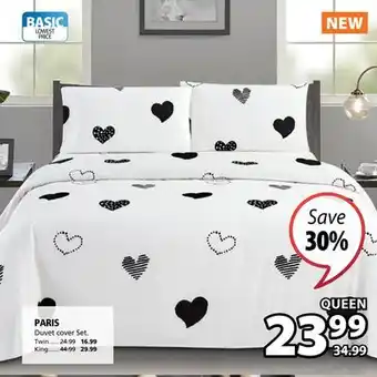 JYSK Paris duvet cover set offer