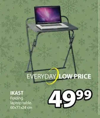 JYSK Ikast folding laptop table offer