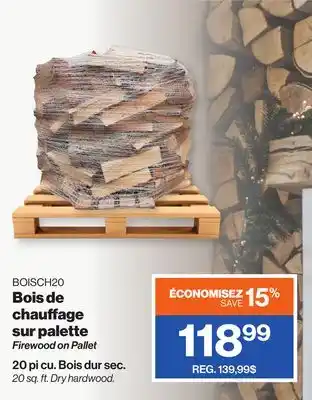 Patrick Morin Firewood on pallet offer