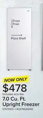 Leon's L2 white upright freezer (7.0 cu. ft.) - lru07m2awwc offer