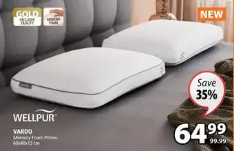 JYSK Vardo memory foam pillow offer