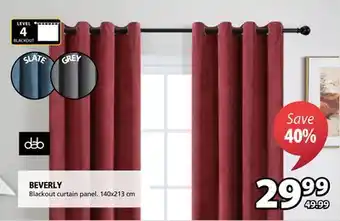 JYSK Beverly blackout curtain panel offer
