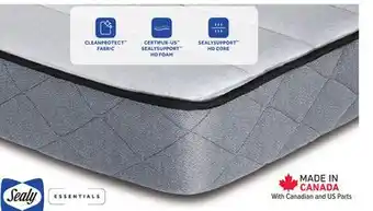 Leon's Sealy essentials evan medium full mattress offer