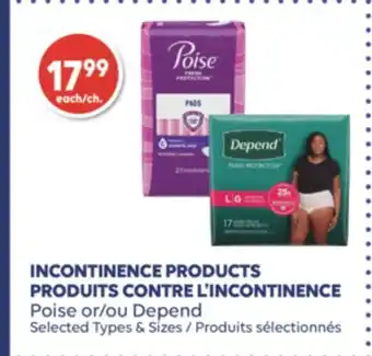 Wellwise by Shoppers Produits contre l'incontinence poise ou depend offer