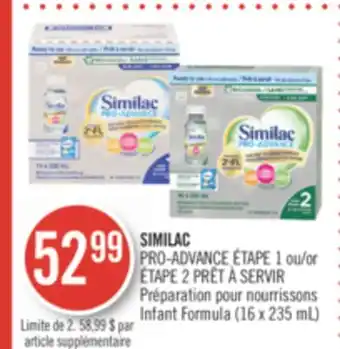 Pharmaprix Similac infant formula offer