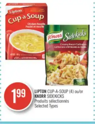 Pharmaprix Lipton cup-a-soup (4) or knorr sidekicks offer