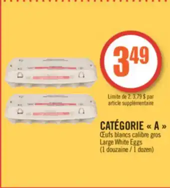 Pharmaprix Catégorie  a  large white eggs offer