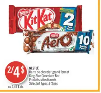 Pharmaprix Nestle king size chocolate bar offer
