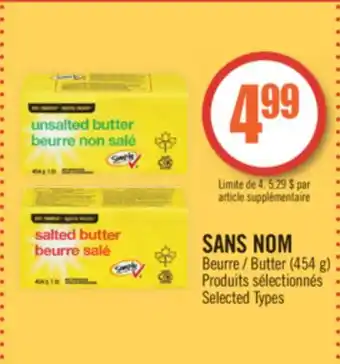 Pharmaprix No name butter offer