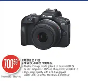 Pharmaprix Canon eos r100 camera offer