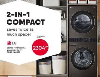 Meubles RD Lg washer 5.2 cu ft dryer 7.4 cu ft offer