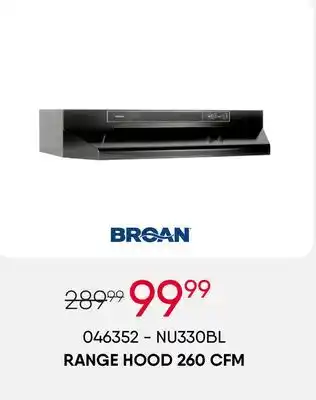 Meubles RD Range hood 260 cfm offer
